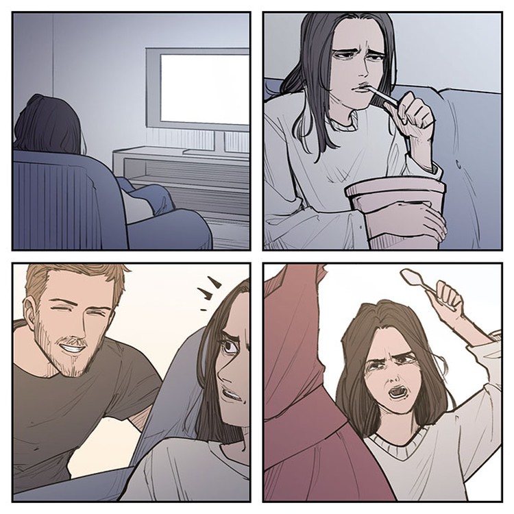 Damien Ialah Damien, seorang seniman asal Swiss yang membuat komik dari meme terkenal distracted boyfriend. Foto: Instagram/@unfinstory via Boredpanda