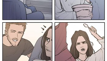 Di versi komik kali ini, Damien menggambarkan sosok cowok yang ternyata bukan gagal fokus karena genit, melainkan suka dengan gaun yang dipakai cewek yang ia lihat barusan. Foto: Instagram/@unfinstory via Boredpanda