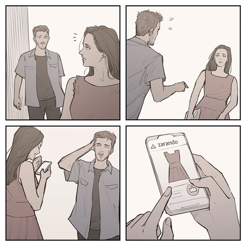 Ialah Damien, seorang seniman asal Swiss yang membuat komik dari meme terkenal 'distracted boyfriend'. Foto: Instagram/@unfinstory via Boredpanda
