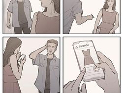 Meme Cowok Gagal Fokus Dibikin Komik, Jadi Romantis dan Kocak!