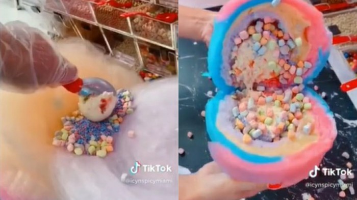 Gulali isi es krim dan marshmallow