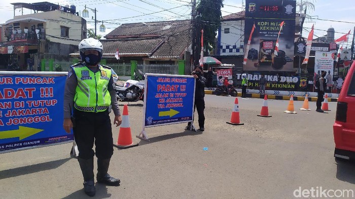 Jalur pundak padat, cianjur-puncak ditutup