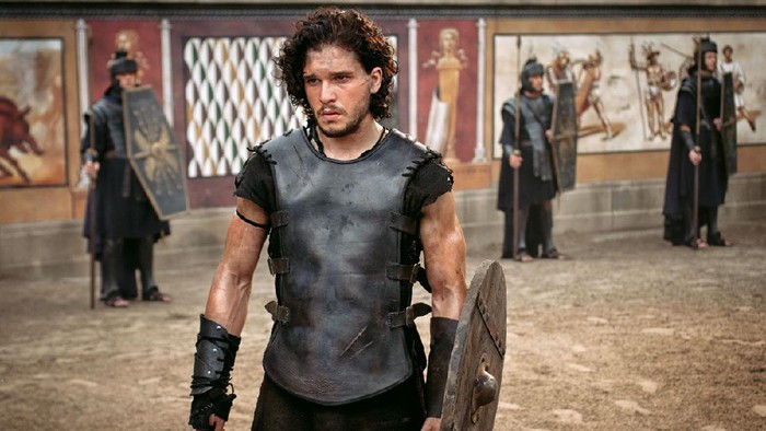 Milo (Kit Harington) prepares to fight in TriStar Pictures POMPEII.
