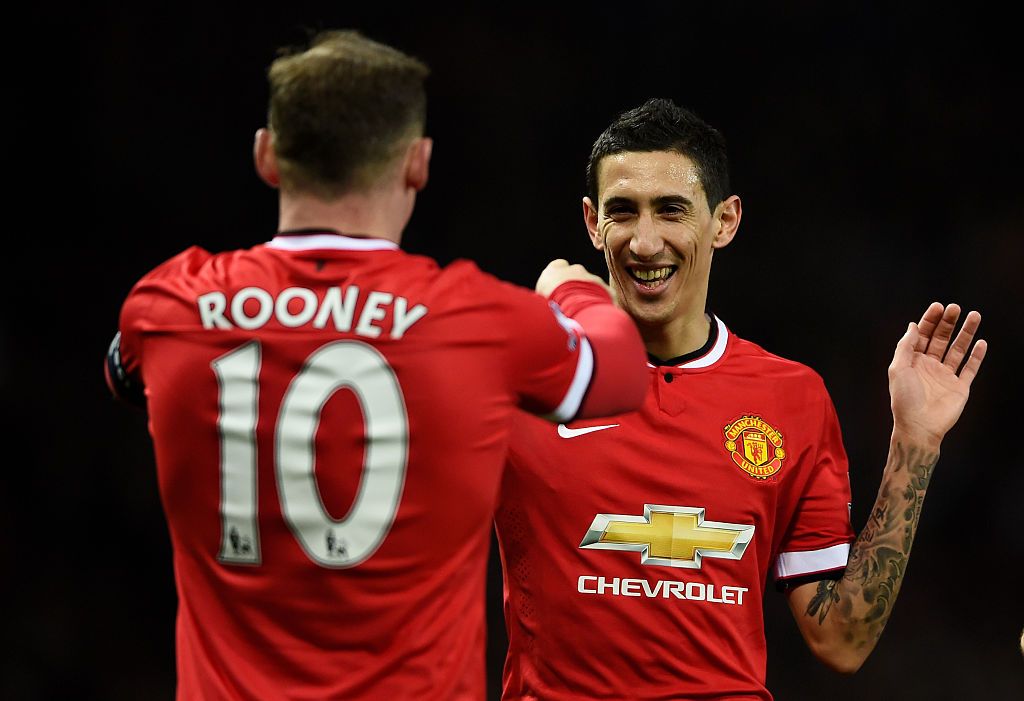 Angel Di Maria BRUGGE, BELGIUM - OCTOBER 22: Angel Di Maria of Paris Saint-Germain celebrates after Kylian Mbappe of Paris Saint-Germain scores his team's second goal during the UEFA Champions League group A match between Club Brugge KV and Paris Saint-Germain at Jan Breydel Stadium on October 22, 2019 in Brugge, Belgium. (Photo by Dean Mouhtaropoulos/Getty Images)
