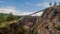 Jembatan ini hanyalah salah satu dari rangkaian perkembangan baru dari proyek pengembangan pariwisata di sekitarnya. Seluruh objek wisata ini akan menelan biaya lebih dari $ 4.400.000. (Carl-Viggo Hølmebakk)