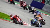 Akhir balapan, Jack Miller posisi dua, Pol Espargaro merebut podium tiga.