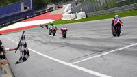 Miguel Oliveira finis pertama dalam MotoGP Styria 2020 yang dilangsungkan di Sirkuit Red Bull Ring, Spielberg, Austria, pada Minggu (23/8/2020) malam WIB.