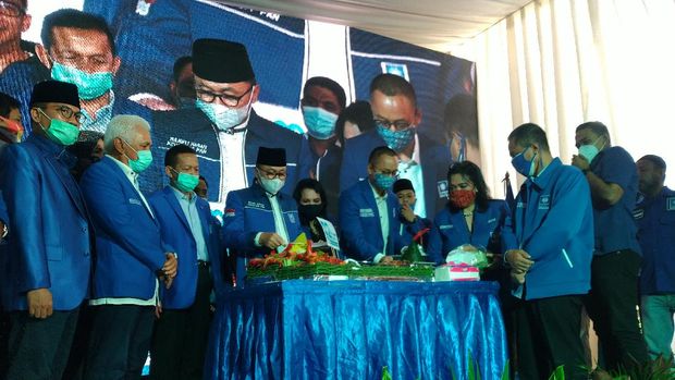 Perayaan HUT ke-22 PAN, di Kalibata, Jakarta Selatan, MInggu (23/8/2020).