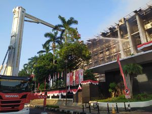 Damkar: Seluruh Gedung Kejagung Habis Terbakar