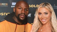 Ia juga pernah membuat heboh karena berpose bersama poster petinju Floyd Mayweather Jr dan menyebutnya sebagai kekasihnya. Dok. Instagram/chloegshore1