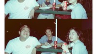 Selain bersama Zara, Kyla juga kerap nongkrong sambil makan dan minum bersama teman-temannya. Seperti yang tampak pada foto ini, Kyla asyik dengan sekaleng minuman soda Foto: Instagram @hasyakyla