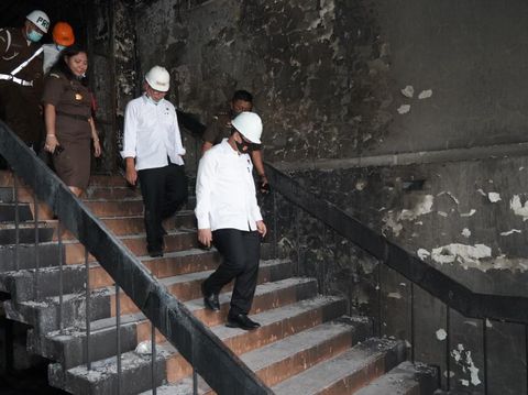 Kabareskrim Tinjau Kondisi Gedung Kejagung.