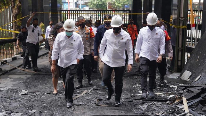 Kabareskrim Tinjau Kondisi Gedung Kejagung.