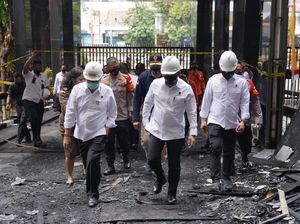 Kabareskrim Pantau Proses Olah TKP Kebakaran Gedung Kejagung