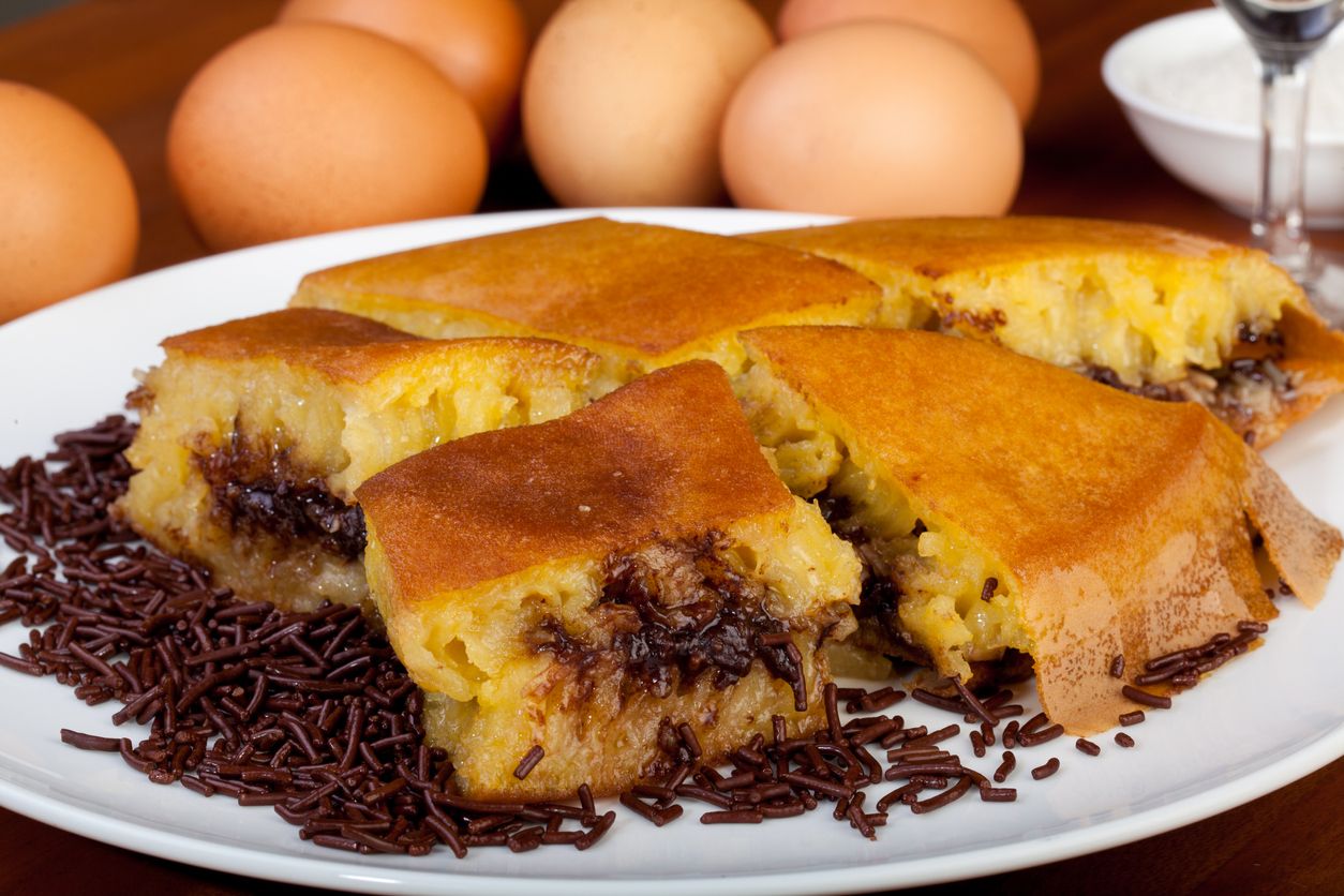 Sweet cheese and chocolate Martabak Manis Indonesian Food