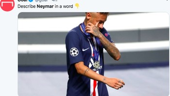 Mungkin tahun depan bisa juara, Neymar. Foto: istimewa