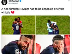 Tangisan Neymar Jadi Pujian dan Ejekan Netizen