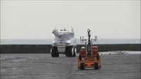 Di Jepang, Mitsubishi Heavy Industries memperkenalkan dua robot baru, yaitu Water Cannon Robot dan Hose Extension Robot. Istimewa/dok.Mitsubishi  