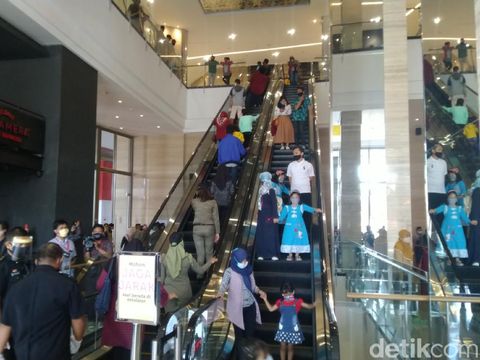 Suasana Mal Tentrem Semarang, Senin (24/8/2020).