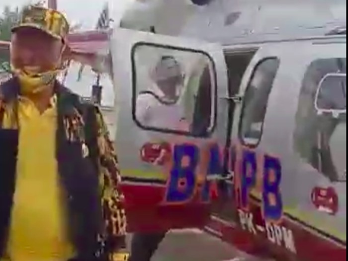 Viral Helikopter BNPB Dipakai Antar Ketua DPRD Riau ke Musda Golkar