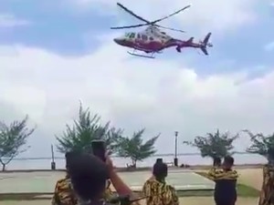 Bantahan Ketua DPRD Riau Soal Naik Heli BNPB ke Musda Golkar