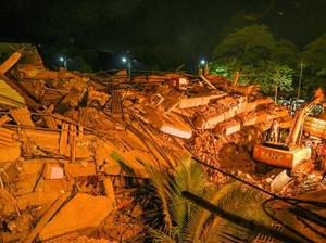 Apartemen di India Runtuh, Satu Tewas-70 Orang Terperangkap