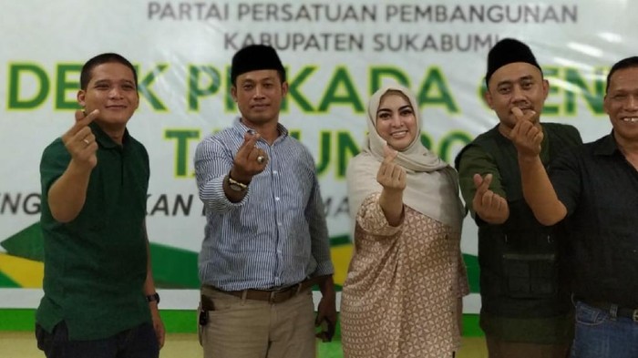 Jane Shalimar bertemu dengan pengurus PPP Sukabumi.