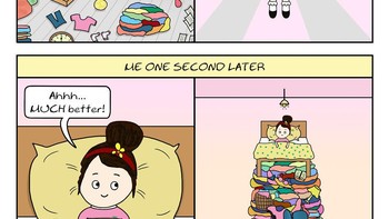 Duh bener banget, kalau sudah malas rasanya bersih-bersih juga ditempuh dengan cara singkat. Foto: Evisa Isabella Rose via Bored Panda