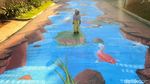 Mural 3D Hiasi Jalan Museum Basoeki Abdullah di Jakarta