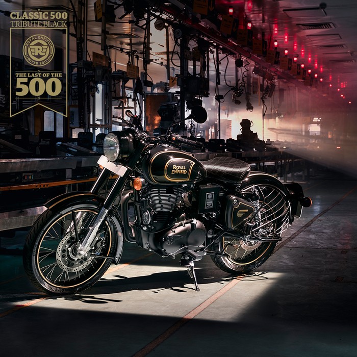 Royal Enfield Tribute Black Edisi Royal Enfield Tribute Black Edition edisi akhir 500cc Royal Enfield.