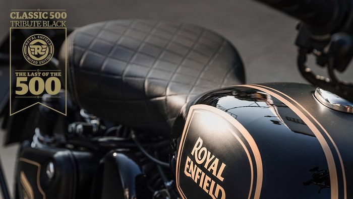 Royal Enfield Tribute Black Edition edisi akhir 500cc Royal Enfield.