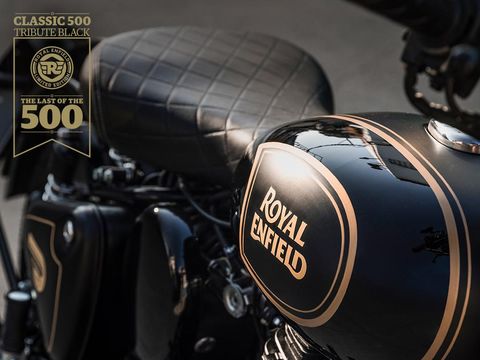 Royal Enfield Tribute Black Edition edisi akhir 500cc Royal Enfield.
