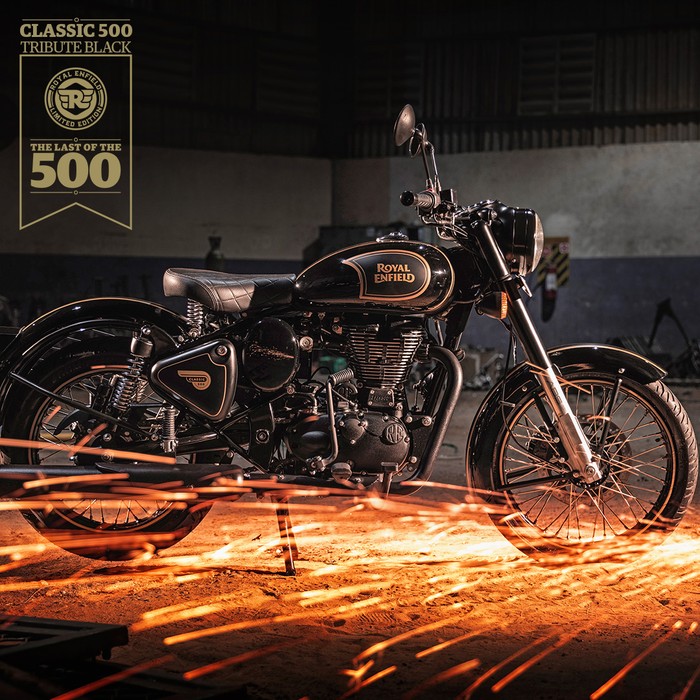 Royal Enfield Tribute Black Edition edisi akhir 500cc Royal Enfield.