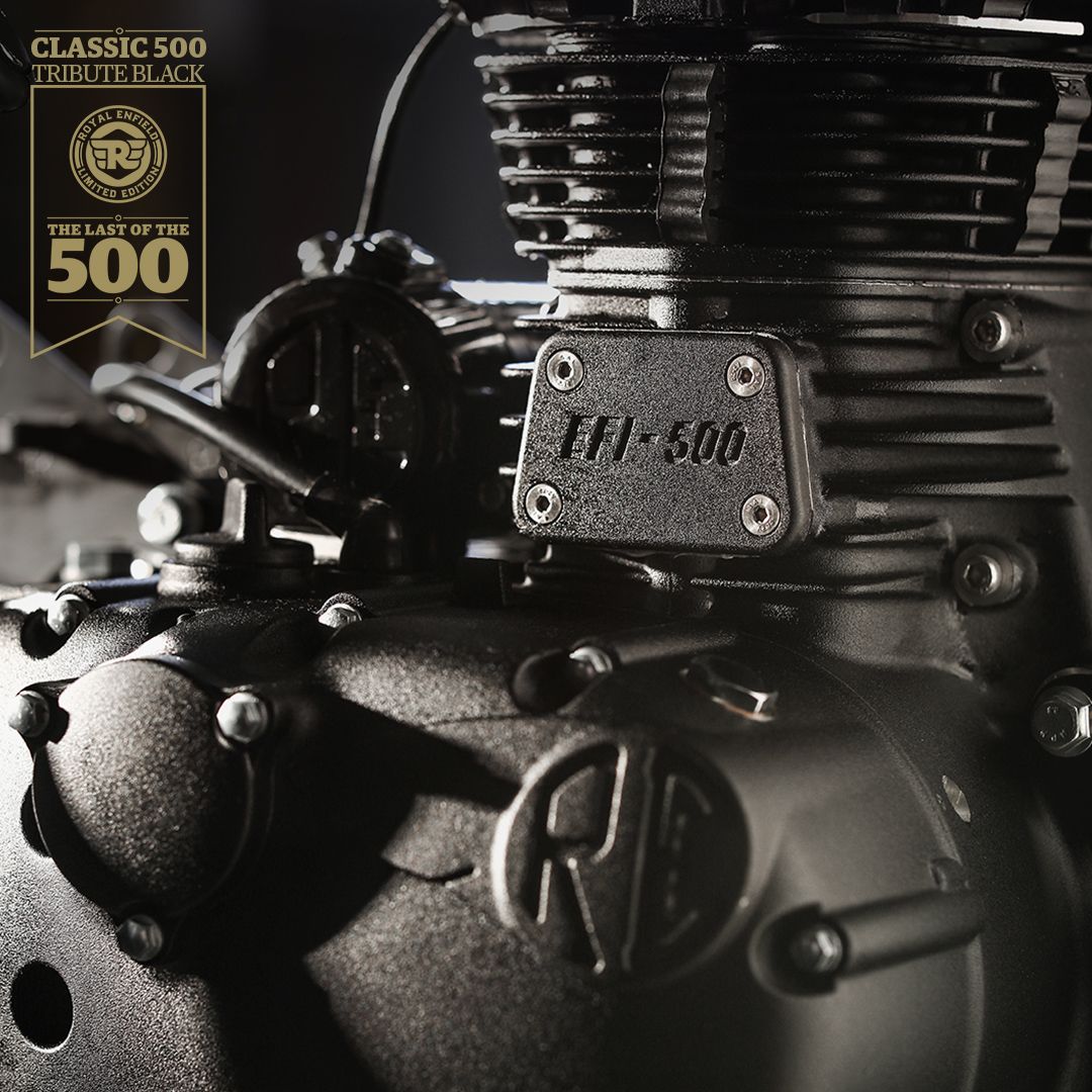 Royal Enfield Tribute Black Edition edisi akhir 500cc Royal Enfield.