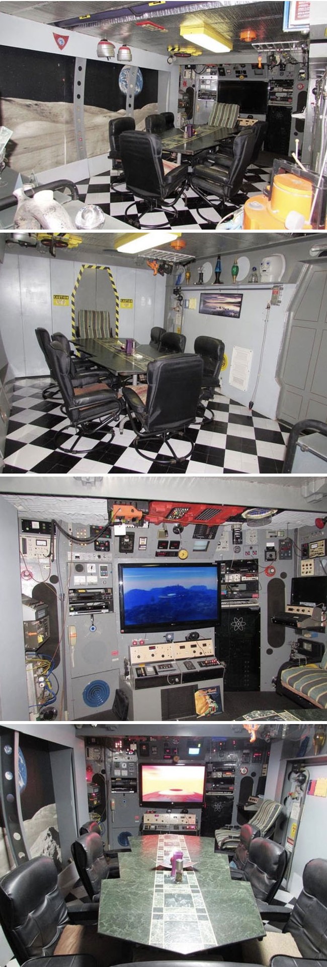 Rumah ini juga memiliki kapal ruang angkasanya sendiri. Bagaimana menurutmu, aneh atau justru keren? Foto: Twitter @frazierapproves