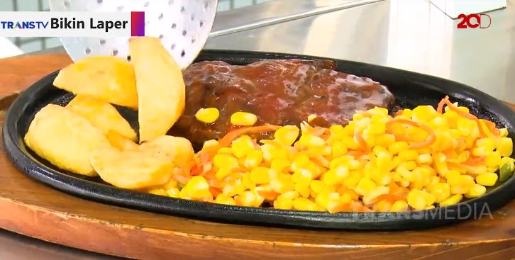 Bikin Laper TransTV makan giant ribs dan rib eye