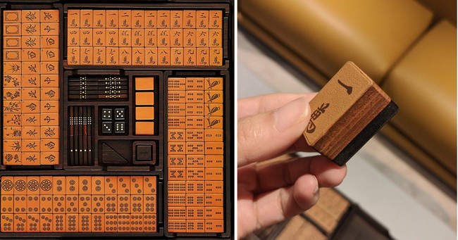 Rumah mode asal Prancis ini merilis set permainan mahjong bergaya modern tapi tetap mempertahankan keklasikannya. Foto: Hermes, Twitter/KanemitsuMidori