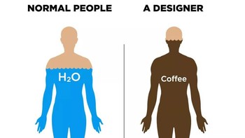 Badan desainer grafis penuh dengan kafein agar tidak muda ngantuk. Foto: istimewa