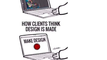 Klien kadang menilai membuat desain itu segampang menekan tombol on off, padahal prosesnya ribet. Foto: istimewa