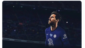 Tolong Abramovich, datangkan Messi ke Chelsea. Foto: Twitter