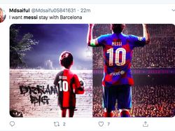Meme Messi Tinggalkan Barcelona, Ronaldo Dibawa-bawa