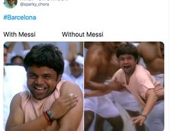 Meme Messi Tinggalkan Barcelona, Ronaldo Dibawa-bawa