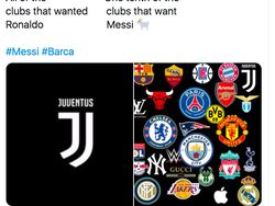 Meme Messi Tinggalkan Barcelona, Ronaldo Dibawa-bawa