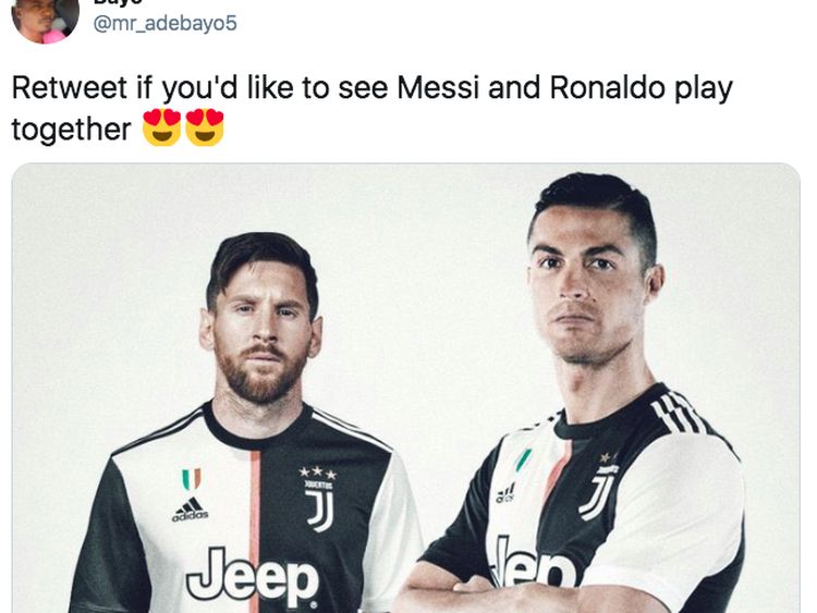 Meme Messi Tinggalkan Barcelona, Ronaldo Dibawa-bawa