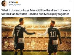 Meme Messi Tinggalkan Barcelona, Ronaldo Dibawa-bawa