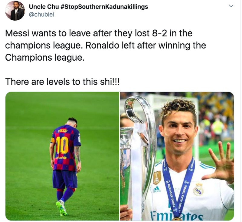 Meme Messi Ronaldo