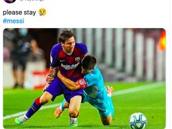 Meme Messi Tinggalkan Barcelona, Ronaldo Dibawa-bawa