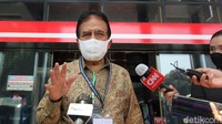 Menteri Agraria Sofyan Djalil sempat memberikan keterangan terkait ANPK sebelum meninggalkan Gedung KPK.