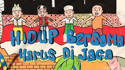 Pesan Kebangsaan dalam Sebuah Mural di Sudut Kota Bekasi