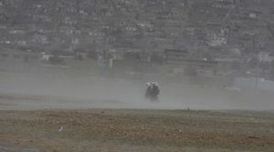 Potret Badai Pasir di Afghanistan